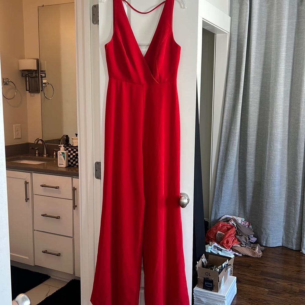 Red jumpsuit